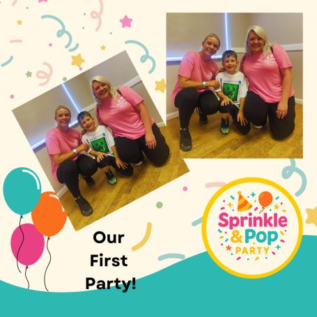 Sprinkle and Pop Party! Our First Party